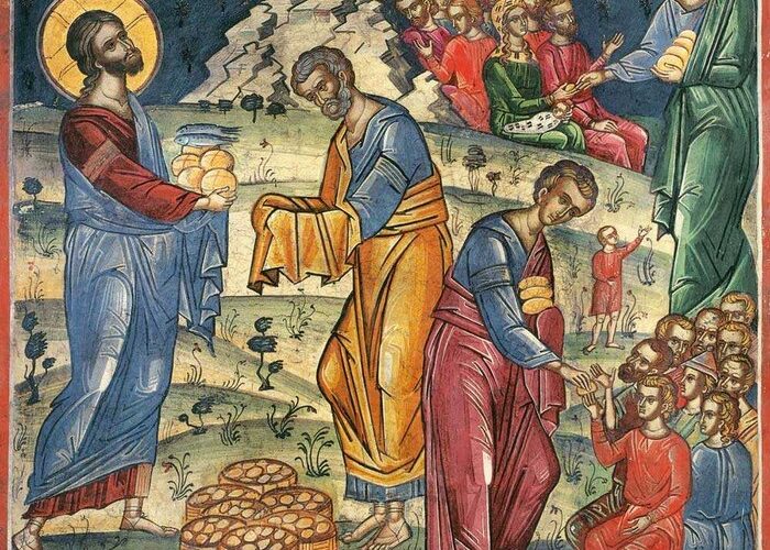 Κυριακή Η’ Ματθαίου:                                          Ο πολλαπλασιασμός των άρτων,                   Αγιος Νικόλαος Βελιμίροβιτς